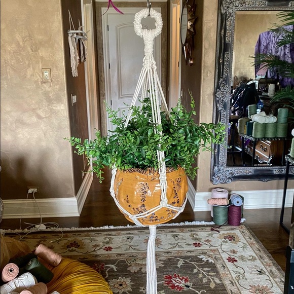 Handmade Macrame Wall Hanging Backdrop Crochet Art